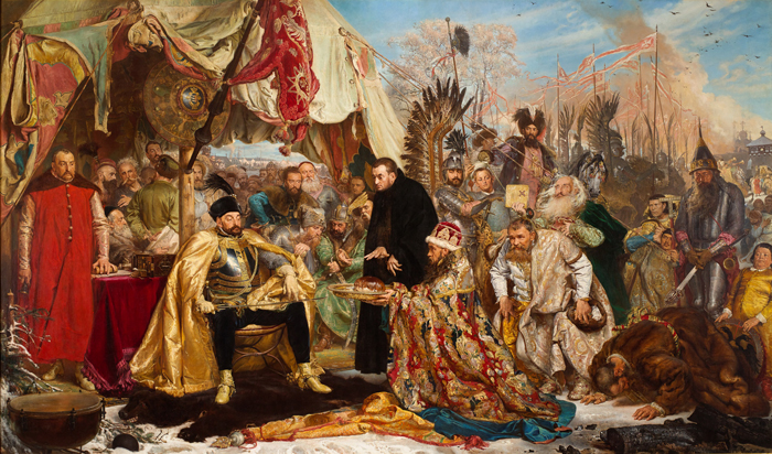얀 마테이코가 폴란드의 역사를 묘사한 작품 '프스코프의 스테판 바토리'(1870-1872).