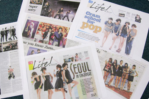 싱가포르 The Straits Times의 K-Pop 기사들