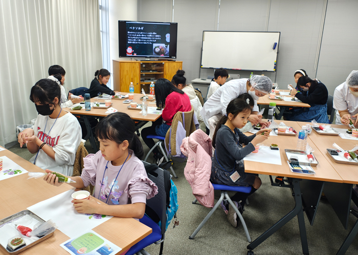 한국 떡 만들기 체험 사진