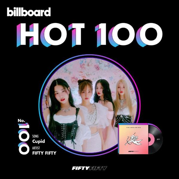 ▲ 데뷔 4개월 만에 빌보드 메인 싱글 차트 '핫 100'에 진입한 걸그룹 피프티 피프티. 피프티 피프티 공식 인스타그램