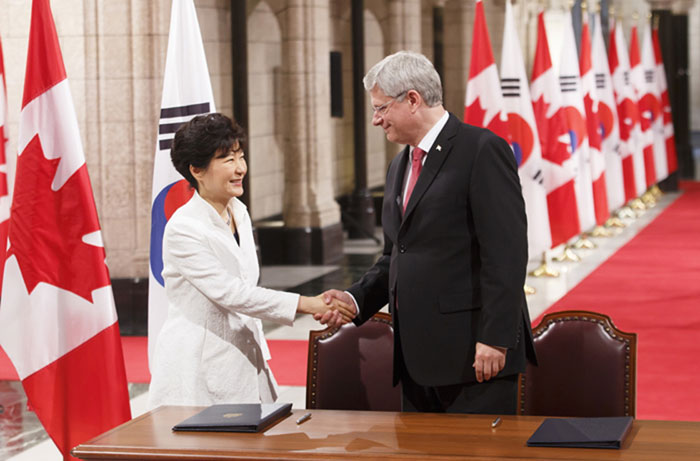한-캐나다 FTA 체결, 전략적 동반자관계 격상