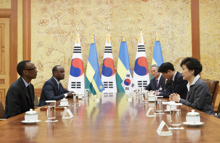 박 대통령, 르완다 대통령과 정상회담