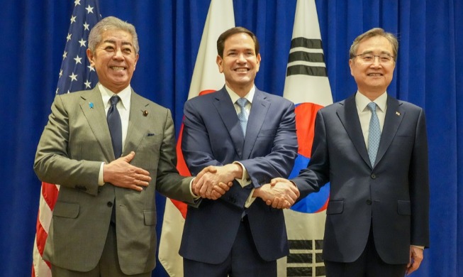 한미일 외교장관 공동성명 채택···
